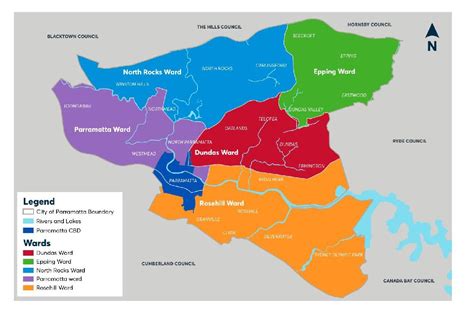 city of parramatta council map.